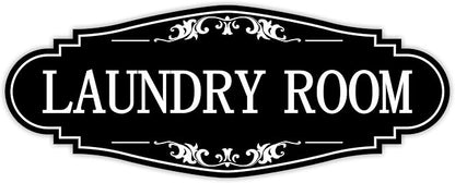 Laundry Room Door Sign for Business and Home，Self-adhesive Waterproof Cute by LUHIMO