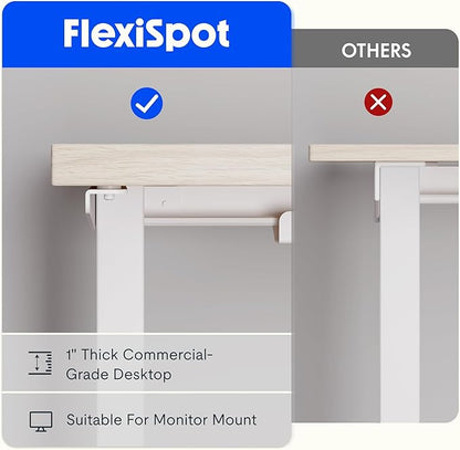 FLEXISPOT L Shaped Standing Desk, 63 x 55 Inch Electric Height Adjustable - Image 5