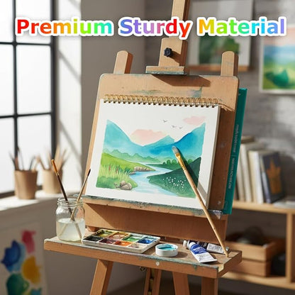 Watercolor Paper Pad, 5.5"x8.5" Water Color Paper, 140lb/300gsm Artist Painting - Image 7