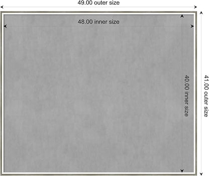 Amanti Art Silver Framed Magnetic Board 41x49 Oversize Vision Board - Image 4