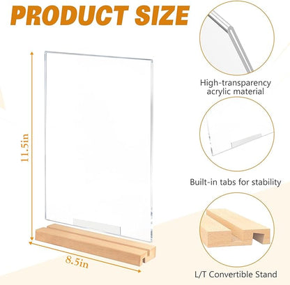 Acrylic Sign Holder 8.5" x 11" - Image 2