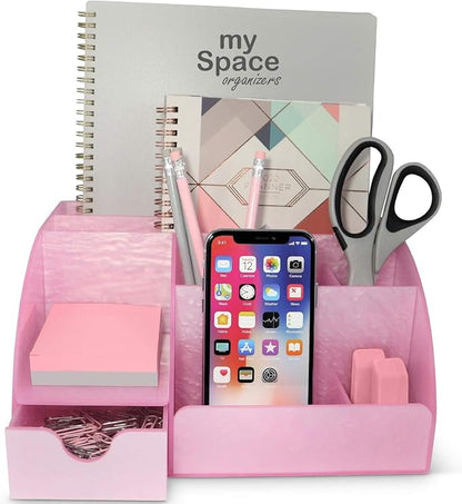 Pink Desk Organizer Office, - Image 2