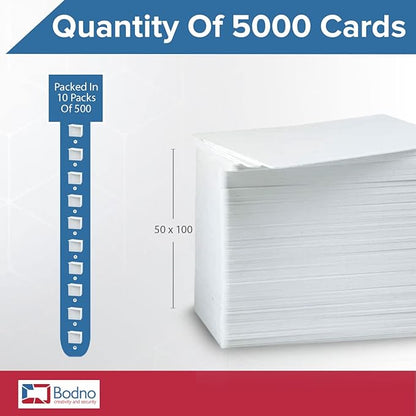5000 Pack - Bodno Premium CR80 30 Mil Graphic Quality PVC Cards - Image 3