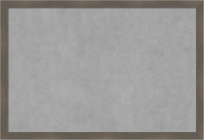 Amanti Art Grey Framed Magnetic Board 26x38 Large Vision Board by AmantiArt