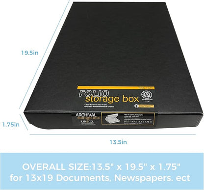 Lineco Folio Storage Box, Clamshell Design - Image 2