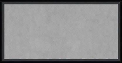 Amanti Art Black Framed Magnetic Board 13x25 Small Vision Board by AmantiArt