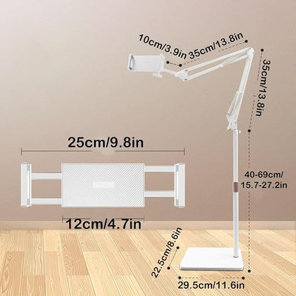 Hosann Century Tablet Floor Stand, 360 Degree Adjustable Height Stretchable Arm - Image 2