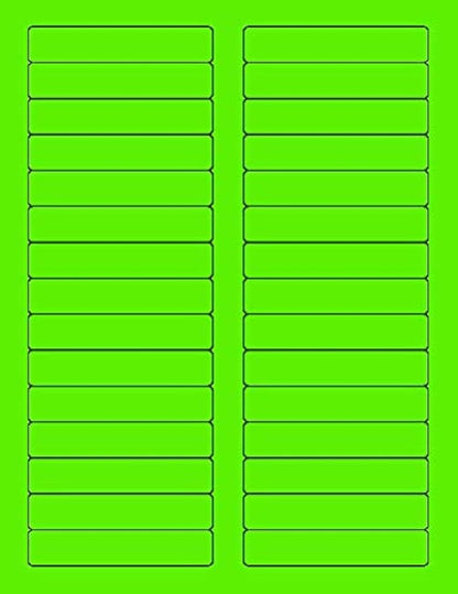 NextDayLabels - 8-1/2 x 11 Neon Color High Light Fluorescent Labels by NextDayLabels
