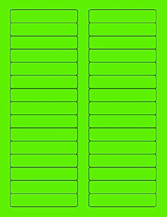 NextDayLabels - 8-1/2 x 11 Neon Color High Light Fluorescent Labels by NextDayLabels