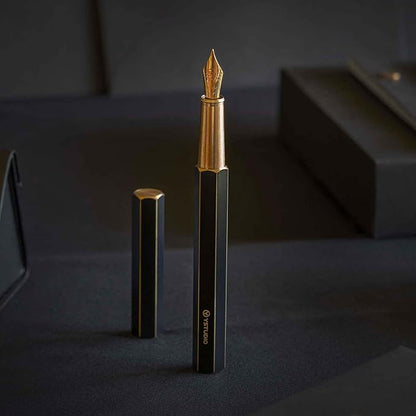 YSTUDIO Stunning Classic Revolve Fountain Pen, Schmidt Gilded Nib, Best Pen - Image 8