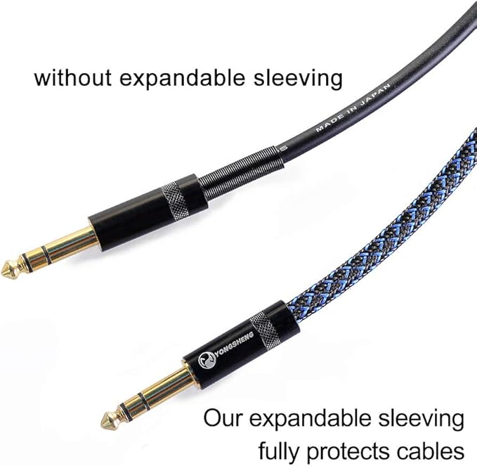 100ft - 3/4 inch PET Expandable Braided Sleeving – BlackBlue – Alex Tech - Image 2