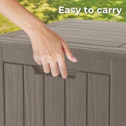 Yardgrace 50 Gallon Lockable Resin Deck Box, Waterproof & UV-Resistant Outdoor - Image 7