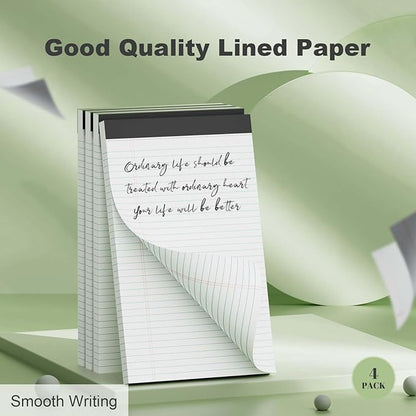 4 Pack Note Pads 8.5 x 11 White Legal Pads Narrow Ruled - Image 5