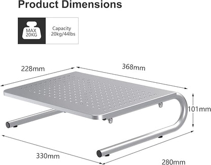 suptek Monitor Stand Riser, Laptop Holder Printer Riser Desk Accessories - Image 2
