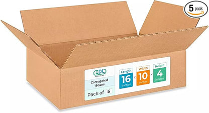 Medium Moving & Shipping Boxes 16 x 10 x 4 inches by IDLPackaging
