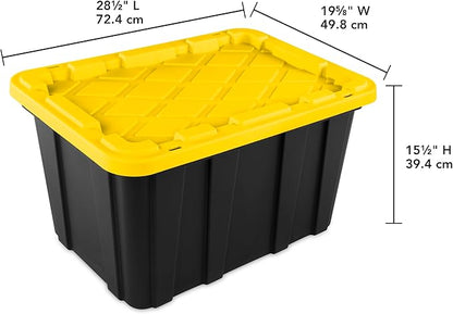 Sterilite 18-Pack Industrial Tote, Plastic Storage Container Bins - Image 2
