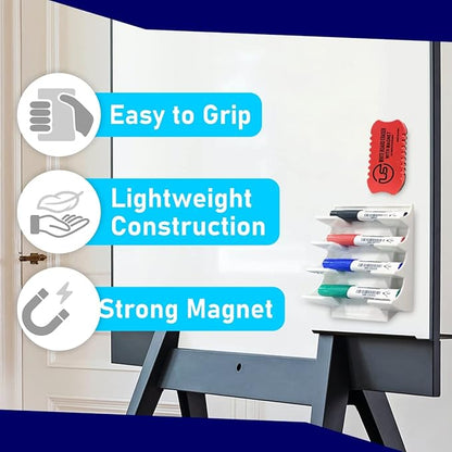 Dry Erase Eraser Magnetic Whiteboard Eraser 8 Pack White Board Erasers - Image 3