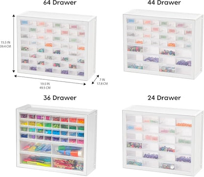 IRIS USA Small Drawer Organizer Storage, 16-Drawer Craft Cabinet - Image 4