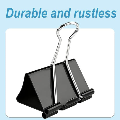XIIFIIFII 3 Inch Extra Large Binder Clips, Heavy Duty Paper Clamps, Big Metal - Image 5