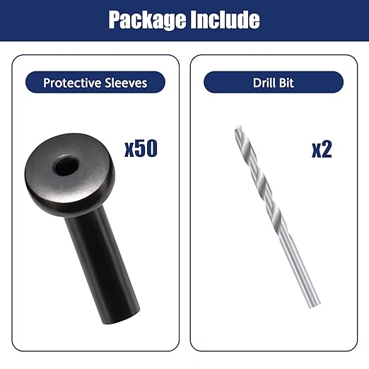 RiaYer 50 Pack 30 Degree Angle Protective Sleeves, T316 Marine Grade Cable - Image 4