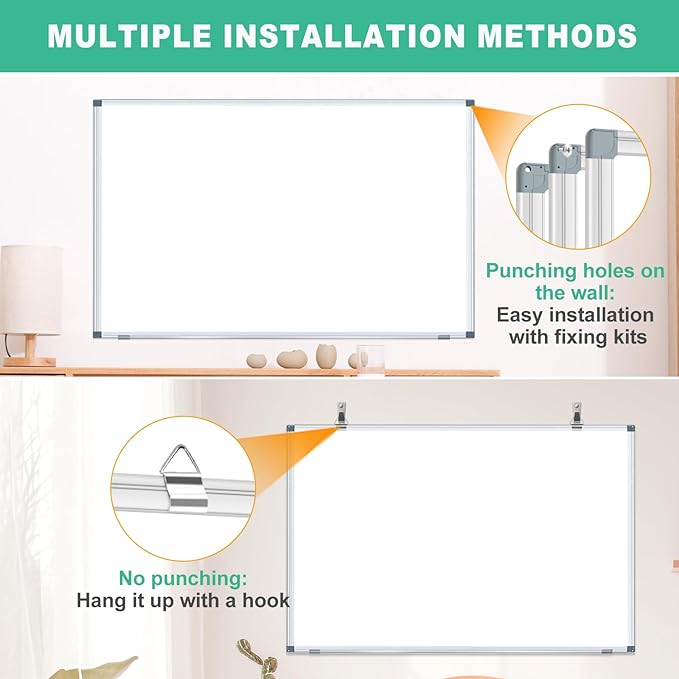 H-Qprobd Large Dry Erase White Board 4' x 3' Magnetic Whiteboard 48"x36" - Image 3