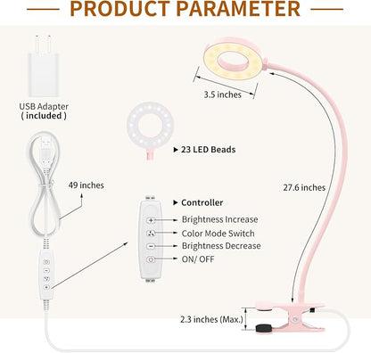 iZELL Desk Lamp, LED Reading Light - Image 6
