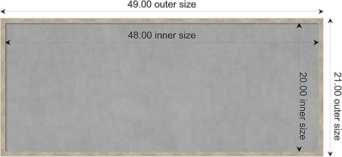Amanti Art Silver Framed Magnetic Board 21x49 Oversize Vision Board - Image 3