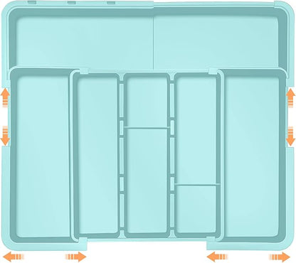 Large Utensil Drawer Organizer Expandable Silverware Organizer by Spaclear