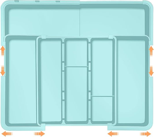 Large Utensil Drawer Organizer Expandable Silverware Organizer by Spaclear