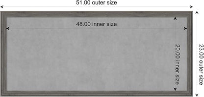Amanti Art Grey Framed Magnetic Board 23x51 Oversize Vision Board - Image 3