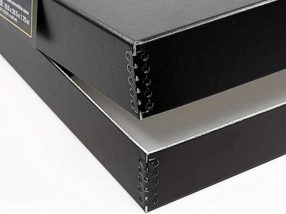 Lineco 16x20 Black Clamshell Archival Folio Storage Box, 1.75" Deep. Acid-Free - Image 3