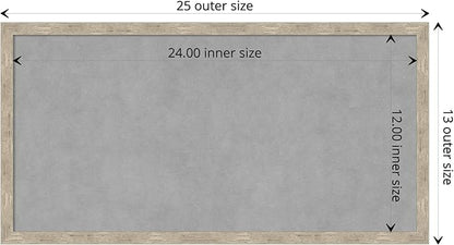Amanti Art Silver Framed Magnetic Board 13x25 Small Vision Board - Image 4