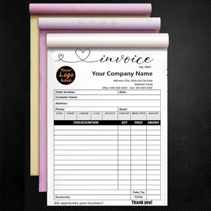 Custom Carbonless Sales Invoice Form Books - Image 2