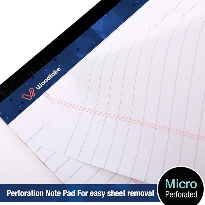 Woodlake Legal Pads 8.5 x 11, 6 Pack, Wide Ruled, Premium White Paper Pad - Image 4