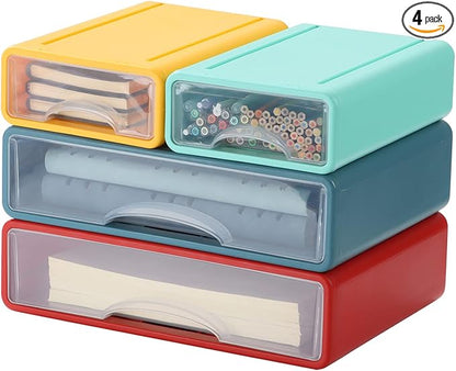 OSteed Desktop Drawers for Paper, Stackable Office Storage Drawers for Desk by OSteedWares