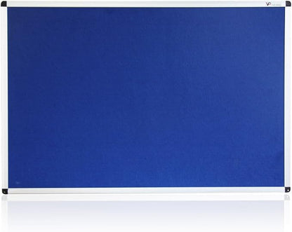 VIZ-PRO Notice Board Felt Blue, 48 X 36 Inches - Image 2