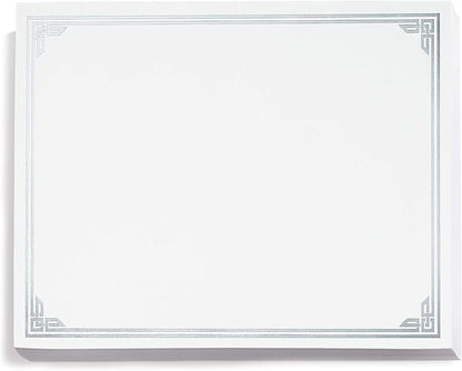 PaperDirect Silver on White Classic Specialty Certificates, 8½ x11, Foil Accents by PaperDirect