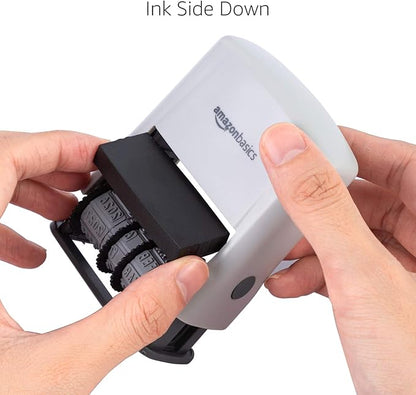 Amazon Basics Self-Inking Date Stamp, Rectangular, 2.56" x 1.69" x 4.13" - Image 4