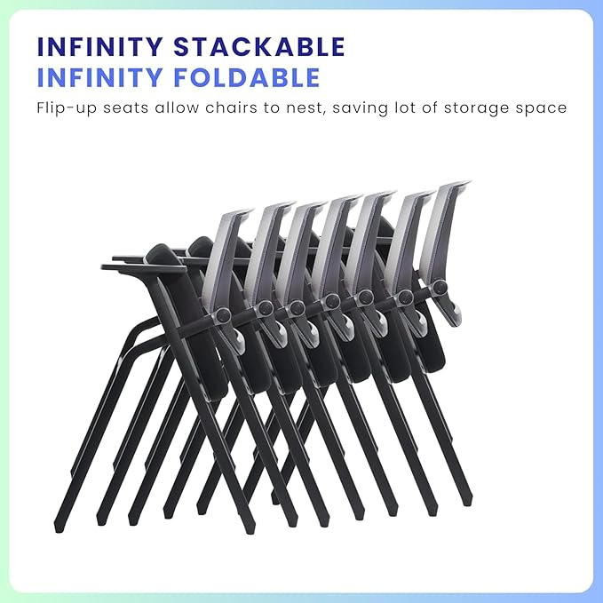 BLANEDUO, 2 Pack Stackable Conference Room Chairs - Image 5