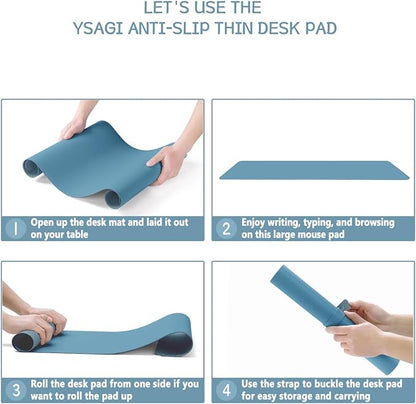 Non-Slip Desk Pad, Waterproof PVC Leather Desk Table Protector, Ultra Thin - Image 7