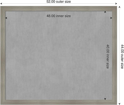 Amanti Art Grey Framed Magnetic Board 44x52 Oversize Vision Board - Image 2