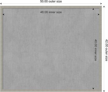 Amanti Art Grey Framed Magnetic Board 42x50 Oversize Vision Board - Image 4
