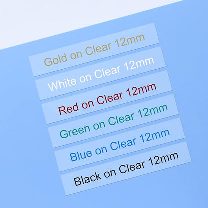 COLORTY Replacement for Brother P-Touch Label Maker Tape TZe 12mm 0.47 Clear - Image 7