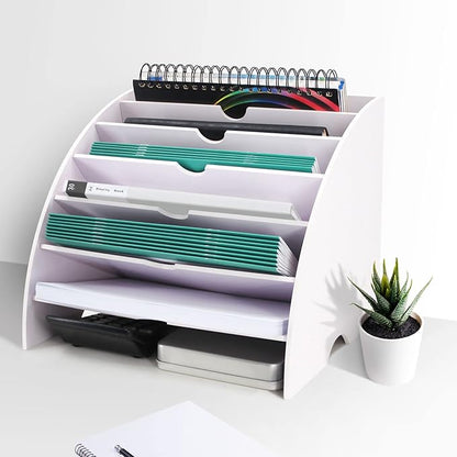 SONGWAY Fan Shaped Desk File Organizer - Image 5