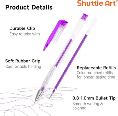 Shuttle Art 260 Pack Gel Pens Set, 130 Colors - Image 4