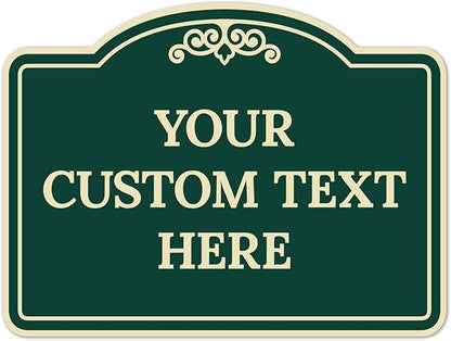 Custom Decorative Sign, Personalized Metal Sign by SigoSigns