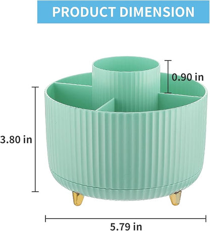 Marbrasse Desk Organizer, 360-Degree Rotating Pen Holder, Desk Organizers and - Image 5