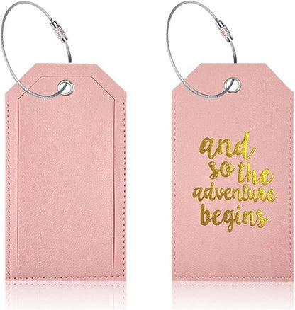 Portable Leather Travel Labels - Image 7