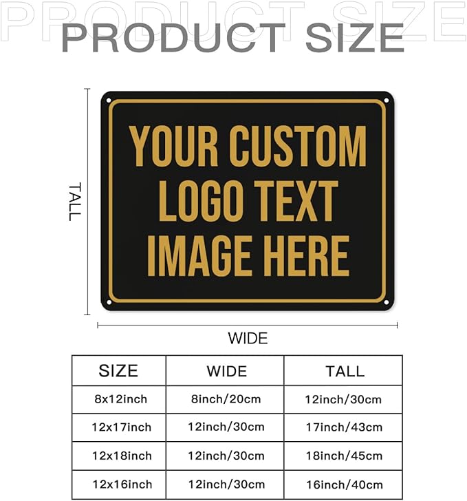 Custom Signs Outdoor Metal Sign Custom Sign Outdor Indoor Personalized Signs - Image 2