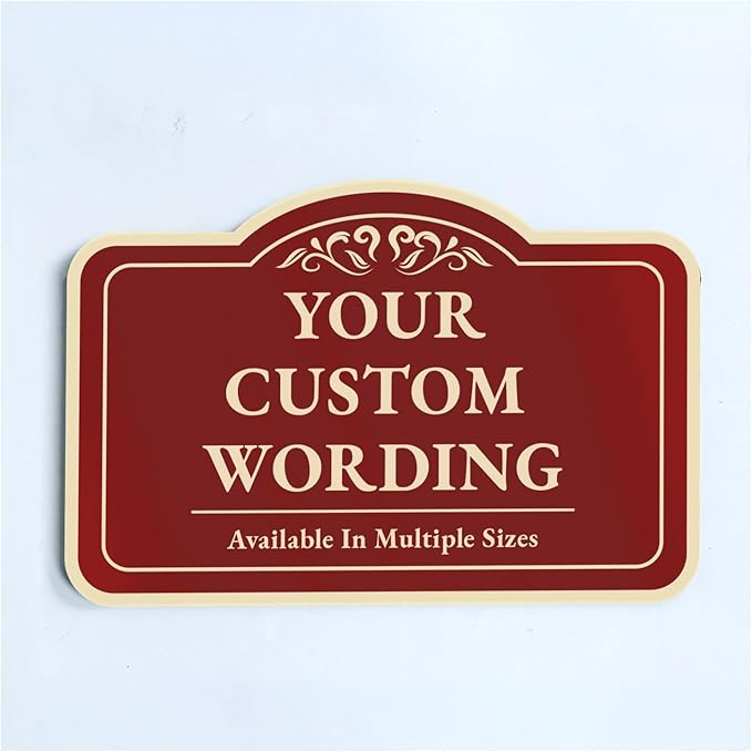 Personalized Custom Decorative Outdoor Metal Sign by SpeedyOrders